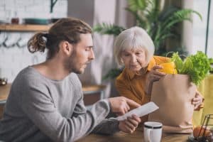 Food delivery programs for elderly benefit recipients.