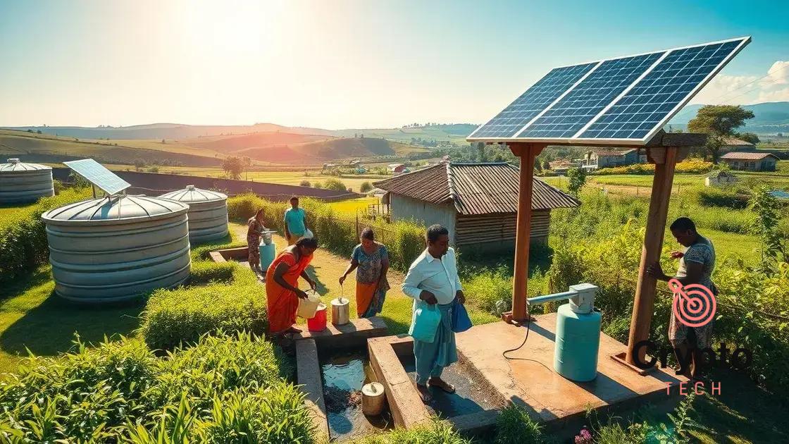 Expansion of clean water initiatives in rural areas