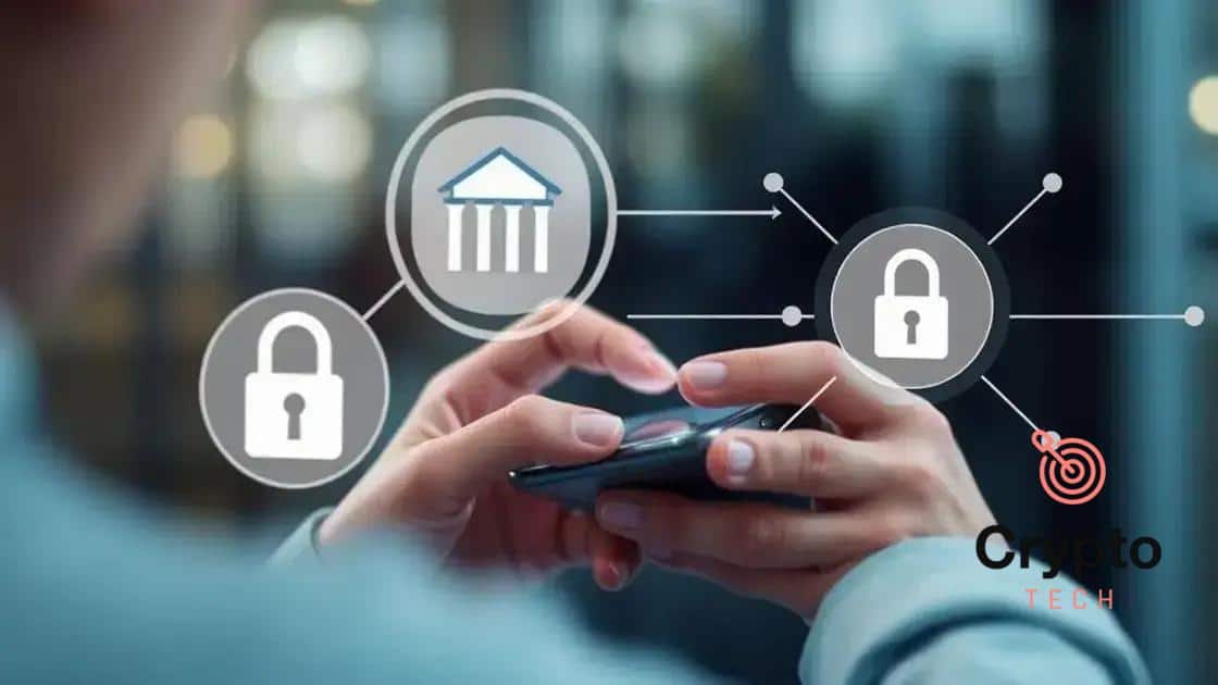 Mobile banking security tips for users.