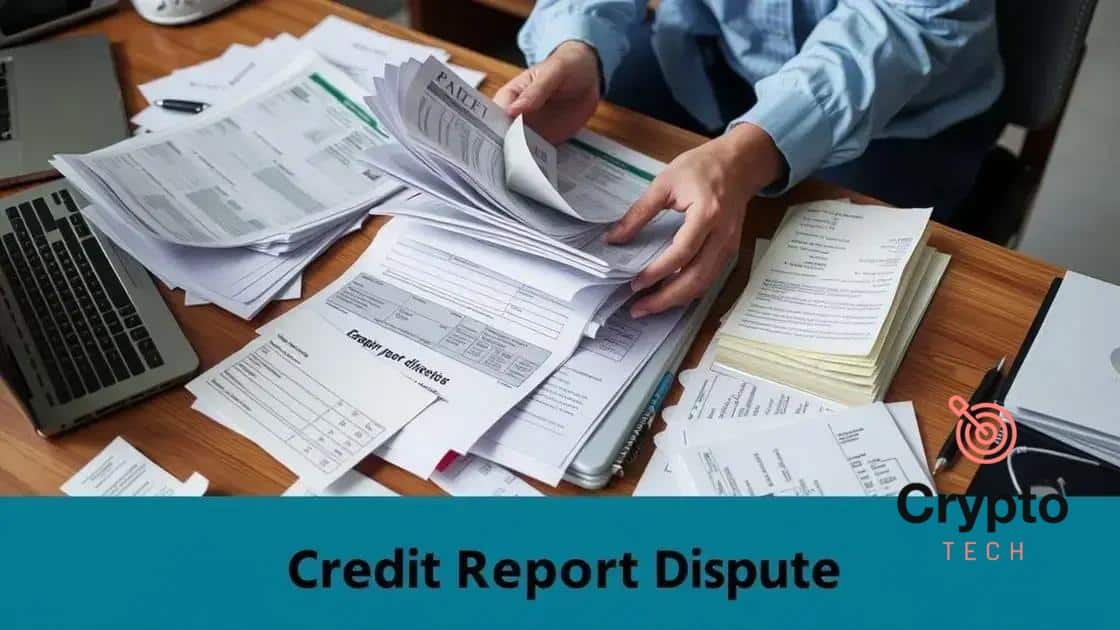 How to dispute a credit report error effectively.